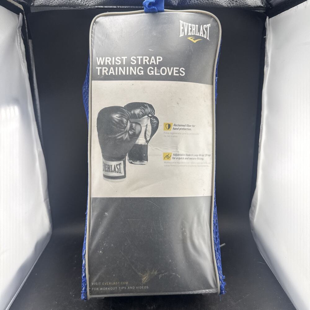 Everlast Wrist Strap Training Gloves Boxing Fitness Workout New w Mesh Bag
